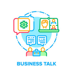 Business Talk Concept Color