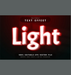 Red Light Neon Style Text Effect