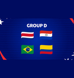 Group D Emblem Ribbon American Football Usa 2024