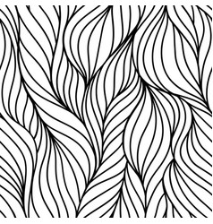 Seamless Wave Pattern Hand Drawn Hair Lines