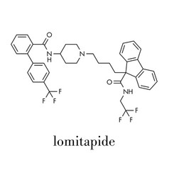 Lomitapide Cholesterol Lowering Drug Molecule