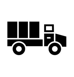 Military Truck Glyph Icon For Personal