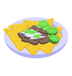 National Mexican Food Icon Isometric