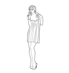 Drawing A Woman In A Nightie