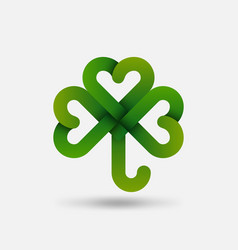 Green Three-leaf Clover Symbol