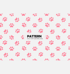 Cat Paw Pink Shape Pattern