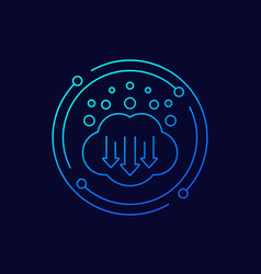 Co2 Gas Carbon Emission Reduction Icon Linear