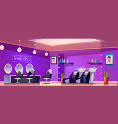 Beauty Saloon Interior Empty Hair Cut Studio Room