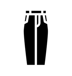 Cigarette Pants Clothes Glyph Icon