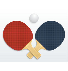 Table tennis rackets Royalty Free Vector Image