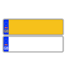 Uk Front And Back Number Plate