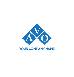 Avo Letter Logo Design On White Background