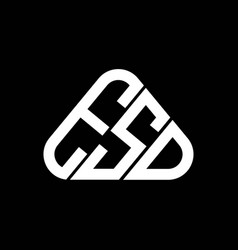 Esd Letter Logo Creative Design With Graphic