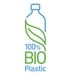 100 Bioplastic Biodegradable Compostable Line Icon