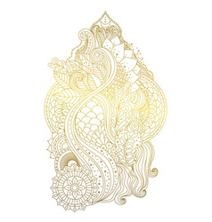 Gold Mehendi Ornament