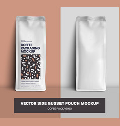 Mockup Of Coffee Pouch Gusset With Degassing