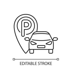 Parking Area Linear Icon