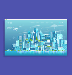 Smart City Social Media Concept With