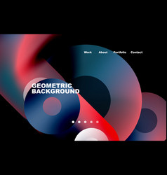 Website Landing Page Abstract Geometric Background