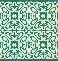 Abstract Seamless Pattern On Green Emerald