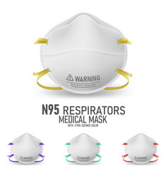 Realistic N95 Respirator Mask With 3 Predefined