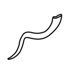 Shofar Icon Black Line Art