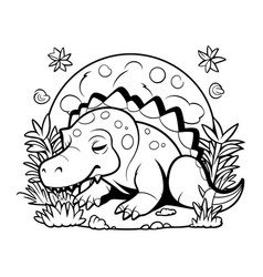 Dinosaur Coloring Page For Adults