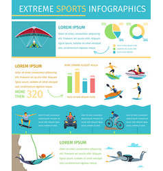 Extreme Sport Lifestyle Flat Infographic Poster