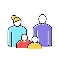 Family Law Dictionary Color Icon