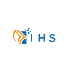 Ihs Credit Repair Accounting Logo Design On White