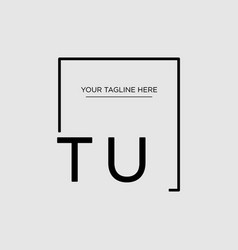 Design Minimalist Square Logo Tu