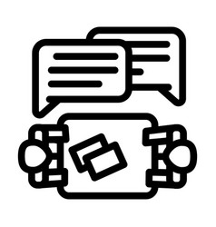 Discussion Customer Testimonial Line Icon