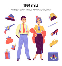 Fashion 1930 Man Woman