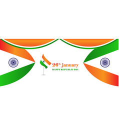 Indian Flag Happy Republic Day Concept