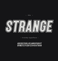 Bold Strange Alphabet