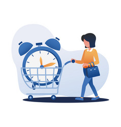 Ordinary Lady Participating In Time Management