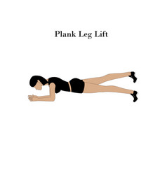 Plank Leg Lift Exercise Workout