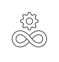 Software Automation Line Outline Icon