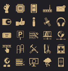 Sustenance Icons Set Simple Style