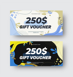 Gift Card Template With Abstract Design