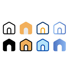 Home Icons In Different Style Home Icons