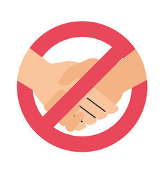 Denied Handshake Signal Isolated Icon