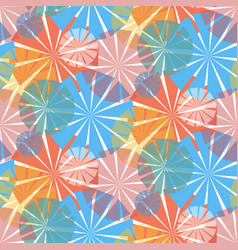 Bright Colorful Seamless Pattern Blue Red Yellow