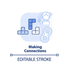 Making Connections Light Blue Concept Icon