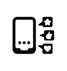 Mobile Social Media Feedback Icon