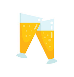 Beer Cheers Icon Flat Drink Toast