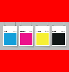 Cmyk Color Palette Cyan Magenta Yellow Black