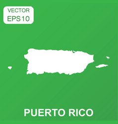 Puerto Rico Map Icon Business Concept Rico