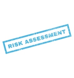 Risk Assessment Rubber Stamp Royalty Free Vector Image