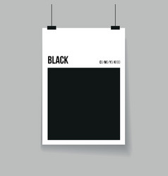 Black Color Template Cmyk Poster